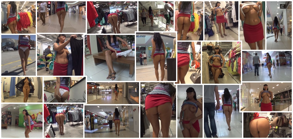 Public Flashing in the mall  - Full video