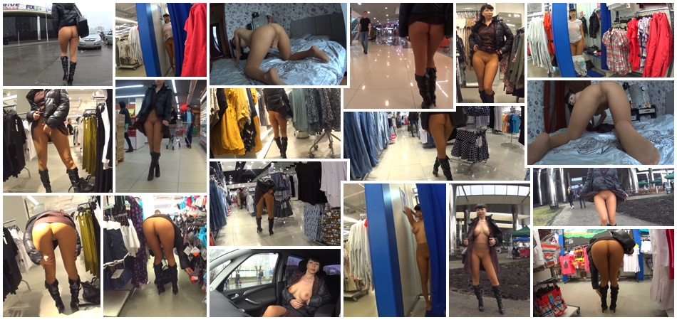 Seamless pantyhose in public - Full video