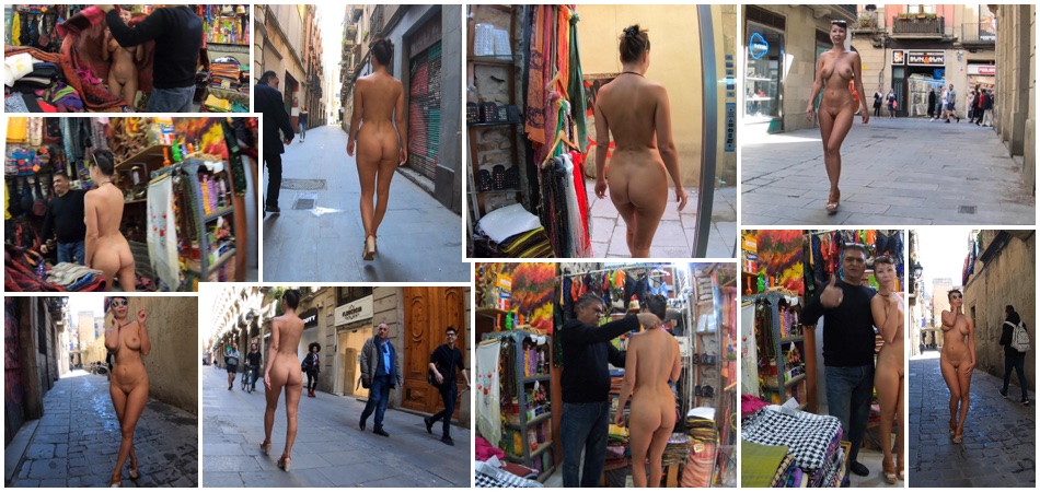 Naked in the old town